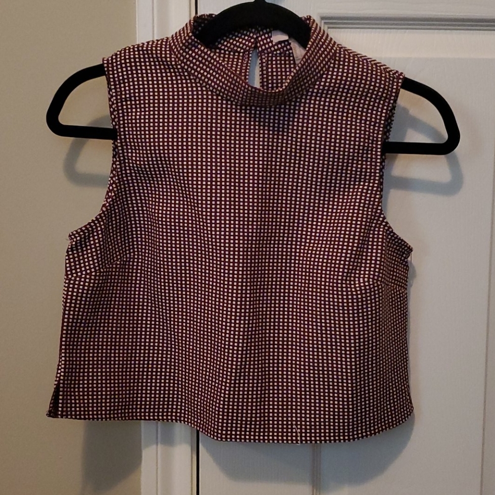 Woven Crop Top